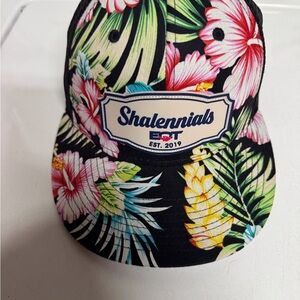 Floral Trucker Hat - Black Tropical Print
